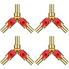 Pureloveugoods 3/8" Barbed Y Splitter w/Two Shut Offs