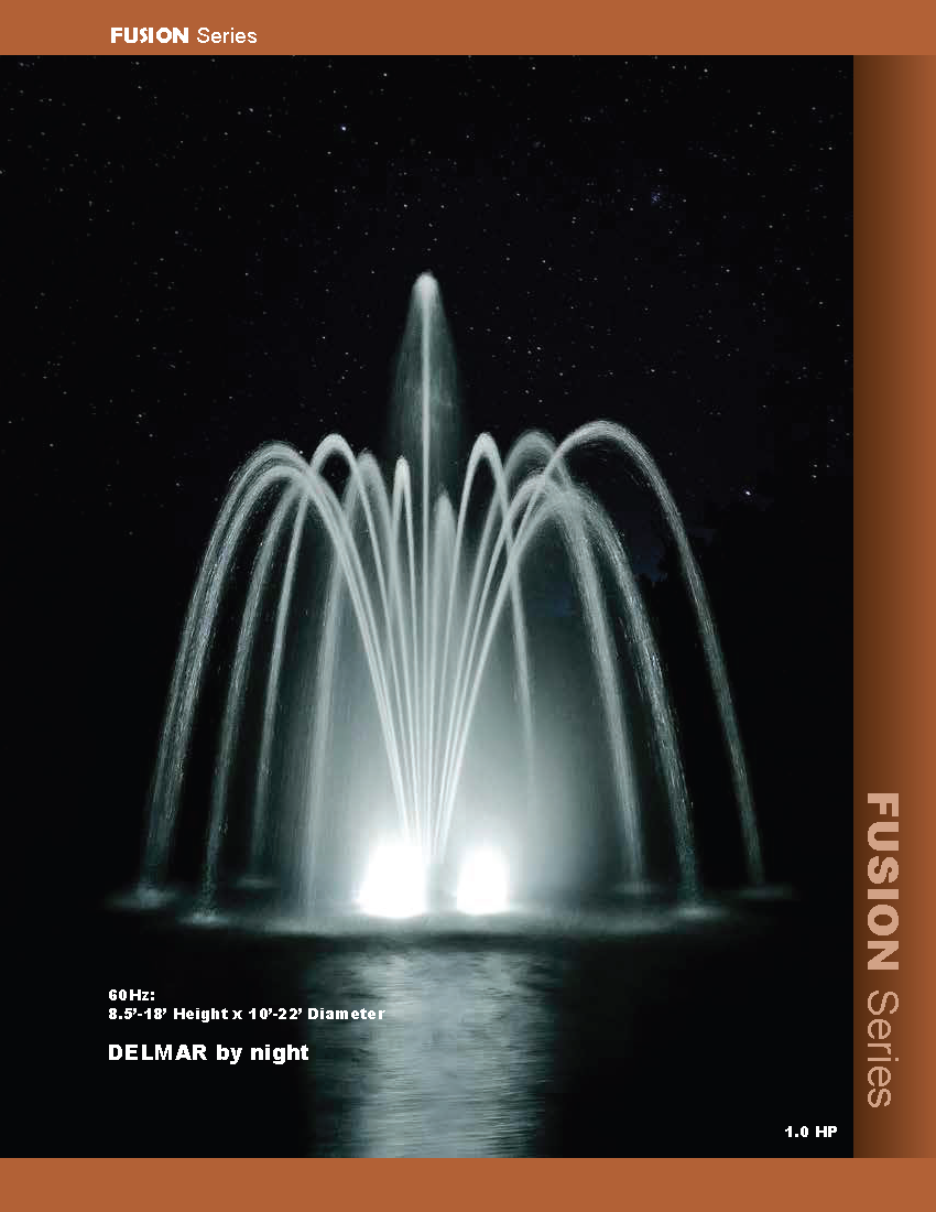 Aqua Control Fusion Series Aerating Floating Fountain 1/2HP