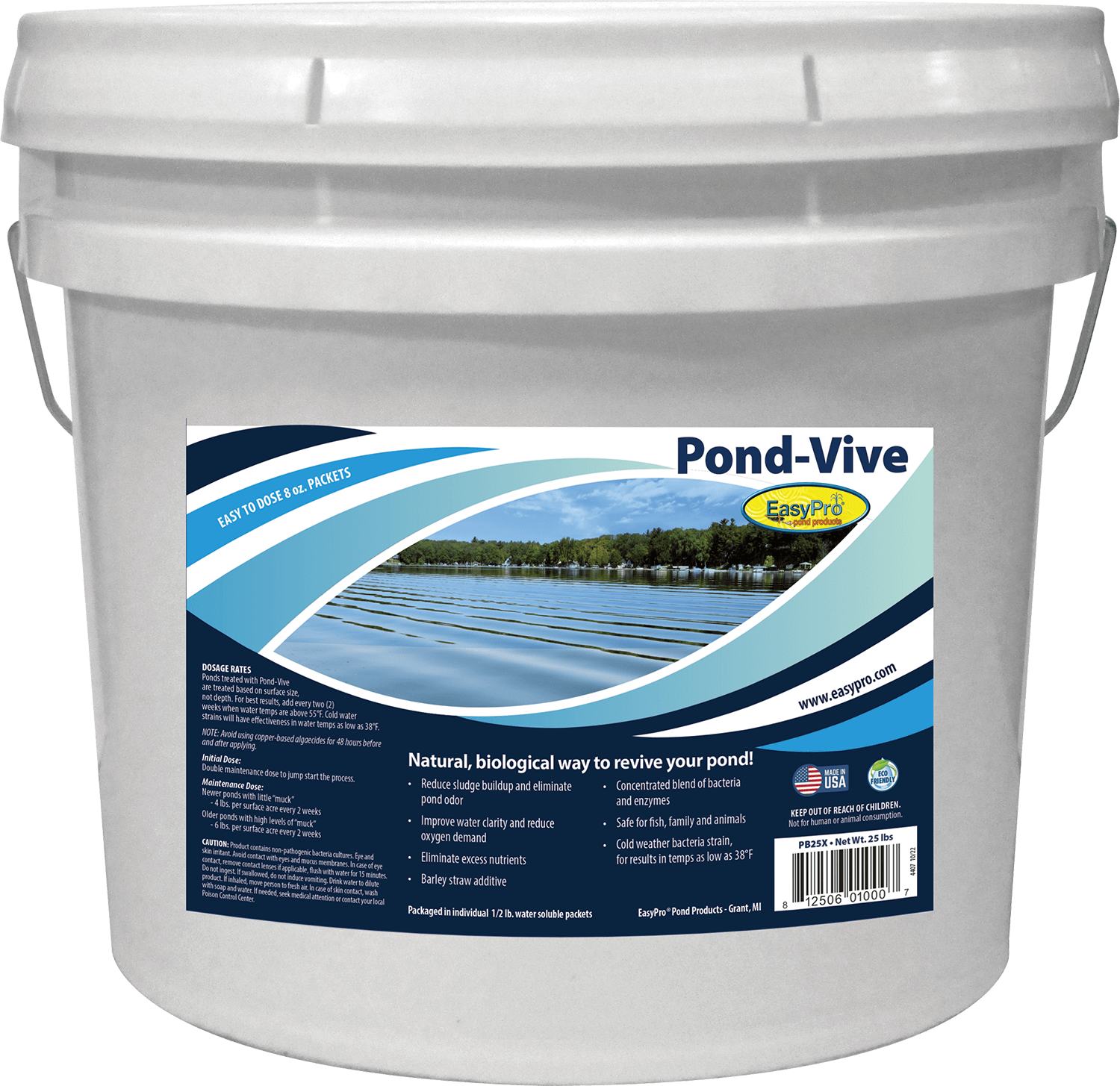EasyPro Pond-Vive Bacteria - 8oz Water Soluble Packs