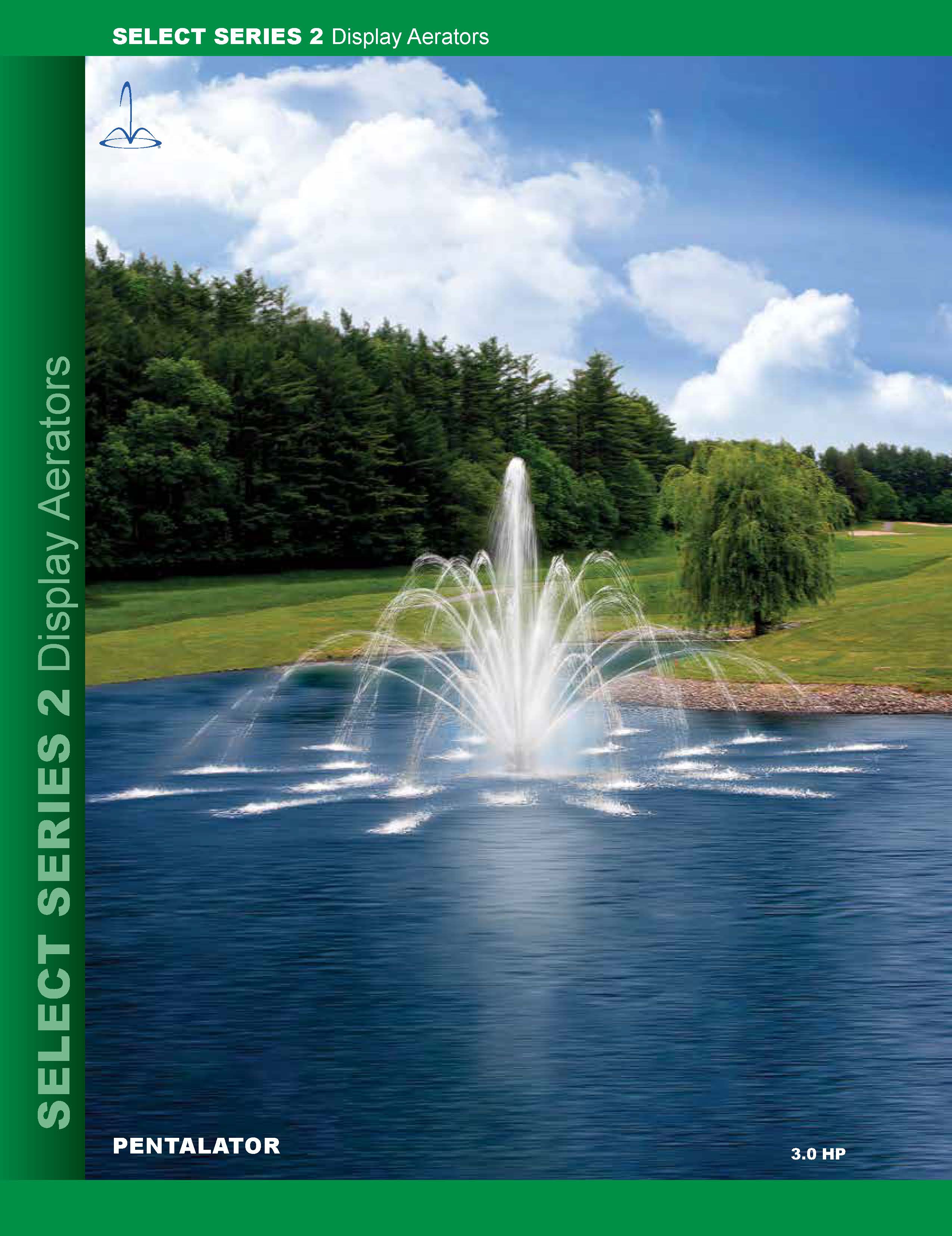 Aqua Control Select Series 2 (SS2) 5HP Display Aerator Fountain; includes quick disconnect and control panel