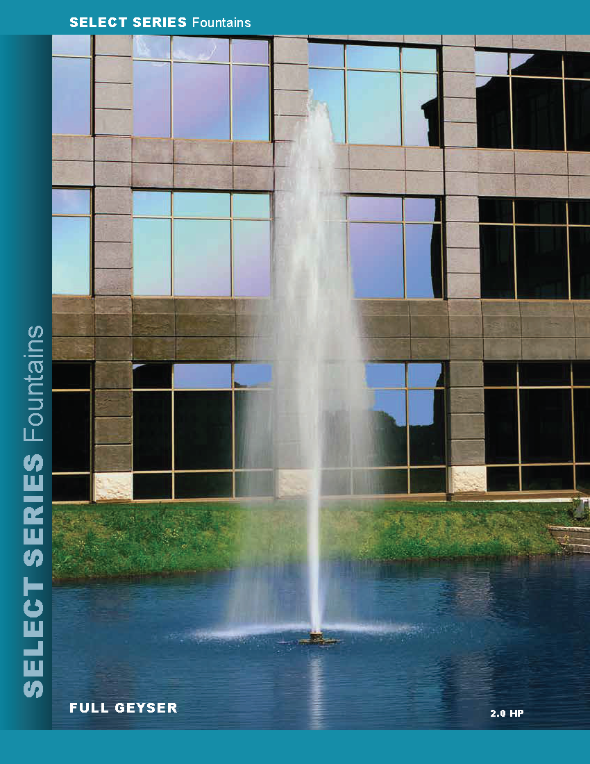 Aqua Control Select Series 2HP Fountain;  includes quick disconnect and control panel