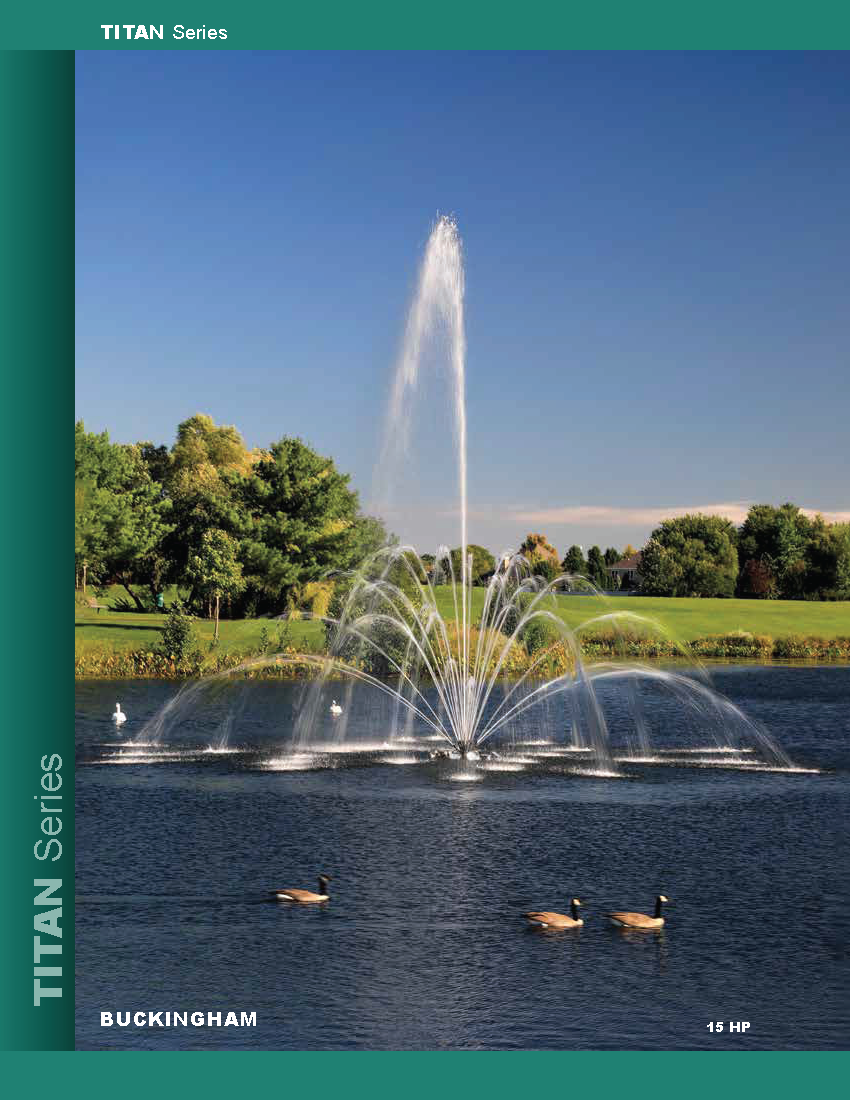 Aqua Control Titan Series Nozzle for 30HP Fountain