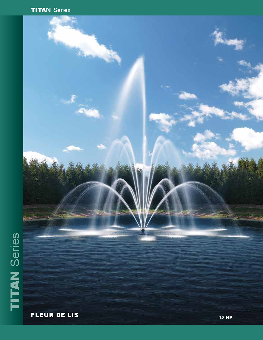 Aqua Control Titan Series 15HP Fountain