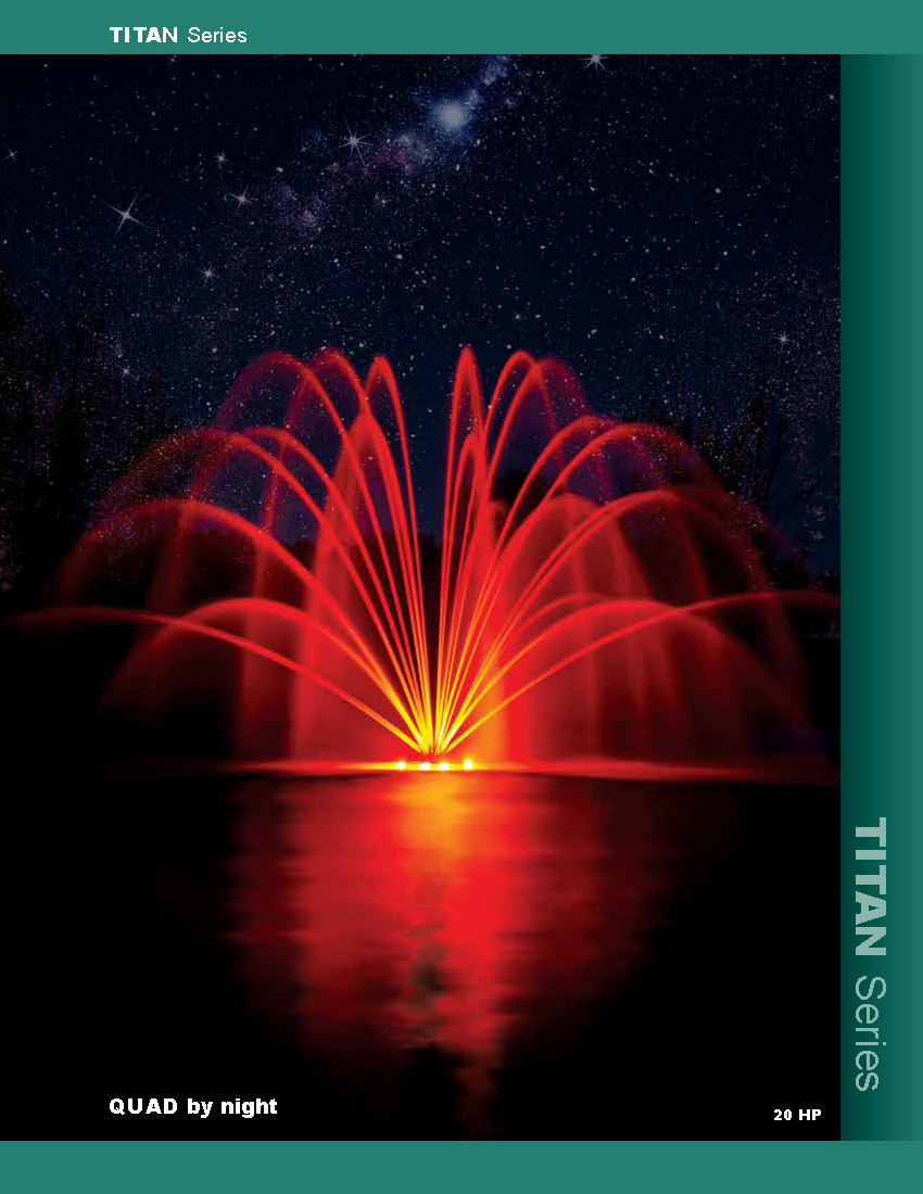 Aqua Control Titan Series 15HP Fountain