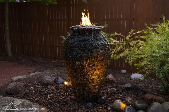 Aquascape Fire and Water Stacked Slate Urn – Large