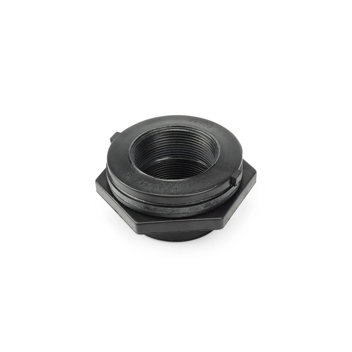 Black Poly Bulkhead Fitting
