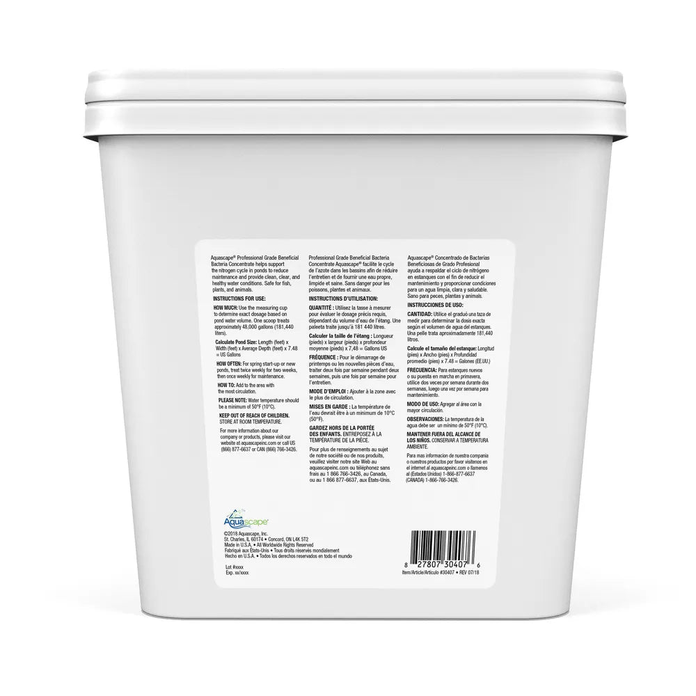 Aquascape Beneficial Bacteria Concentrate Professional Grade